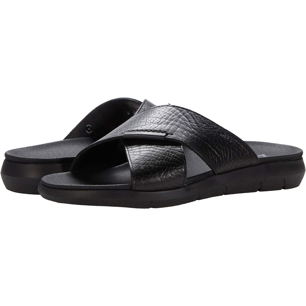 Mephisto Mens Conrad Sandals  -  10 / Black Buffalo/Randy