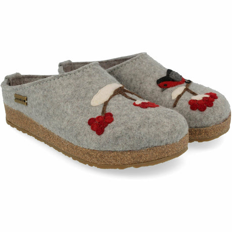 Haflinger Winterbird Wool Clogs  -  36 / Silver Gray