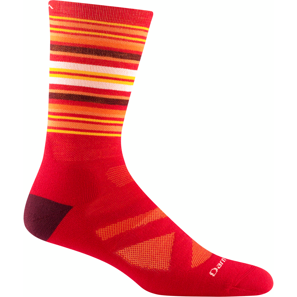 Darn Tough Mens Oslo Nordic Boot Lightweight Ski Socks  -  Medium / Rune Red