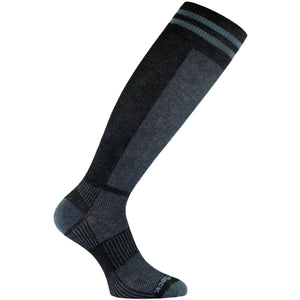 Wrightsock Coolmesh II OTC Anti-Blister Socks  -  Small / Black/Gray Stripes