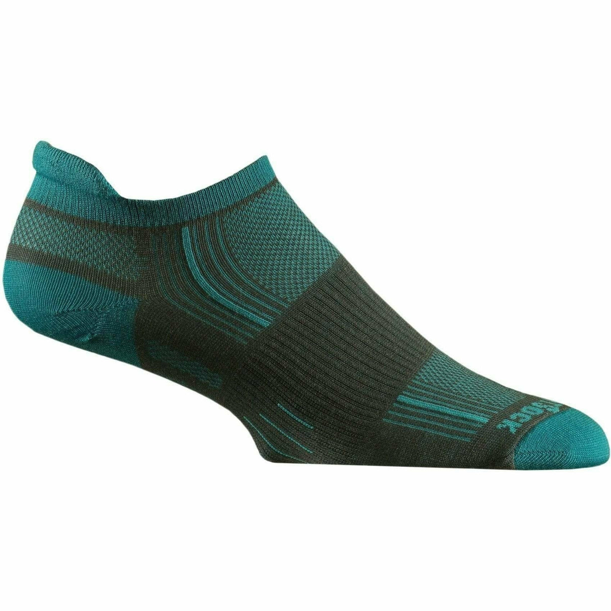 Wrightsock Double-Layer Stride Tab Socks  -  Small / Ash/Turquoise