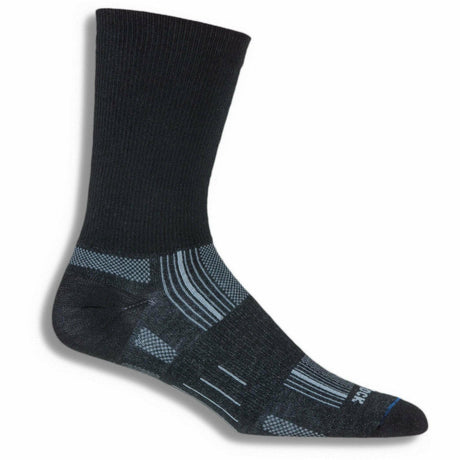 Wrightsock Double-Layer Stride Crew Socks  -  Small / Black