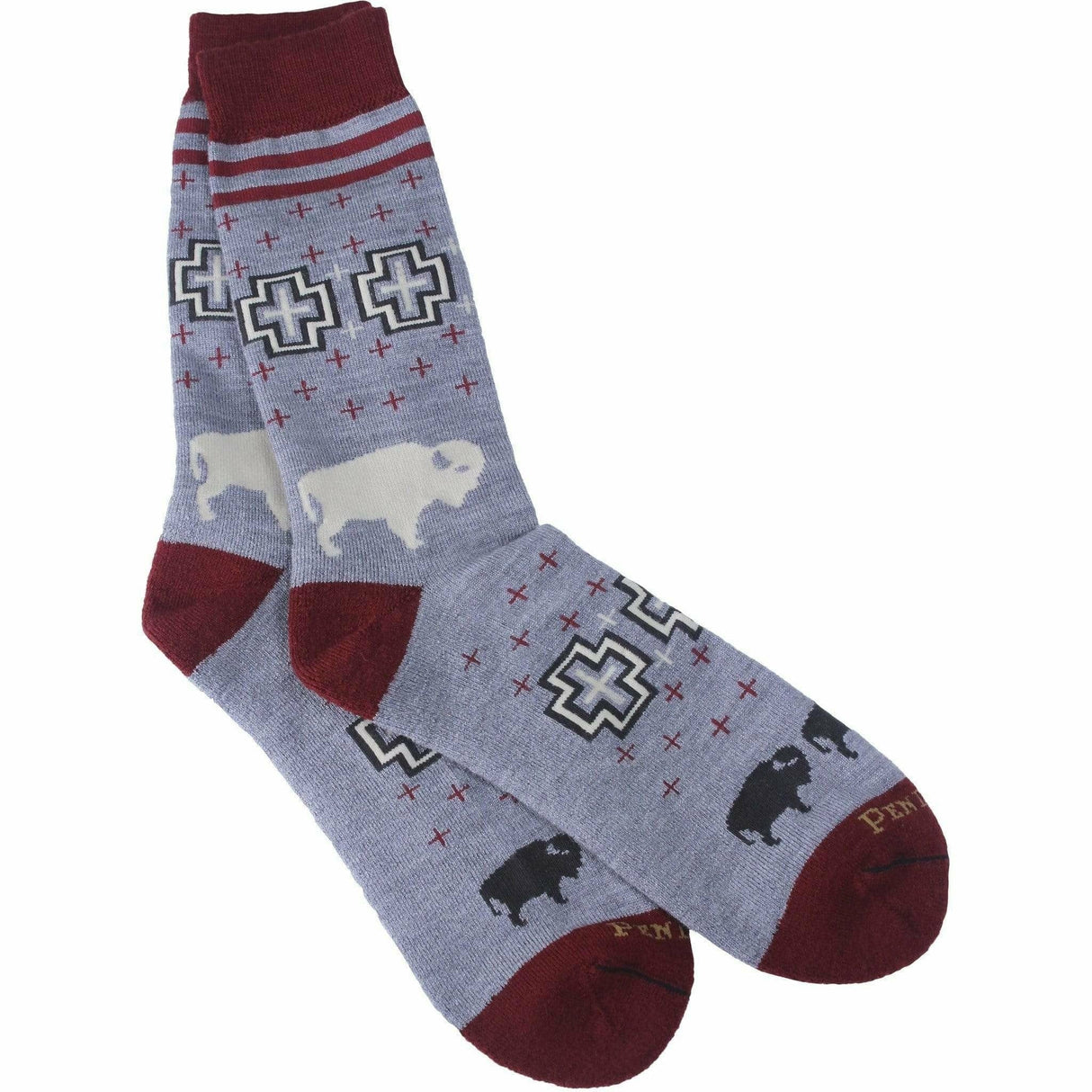 Pendleton San Miguel Camp Crew Socks  -  Medium / Gray