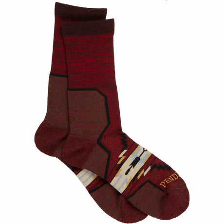 Pendleton Adventurer Crew Socks  -  Medium / Red