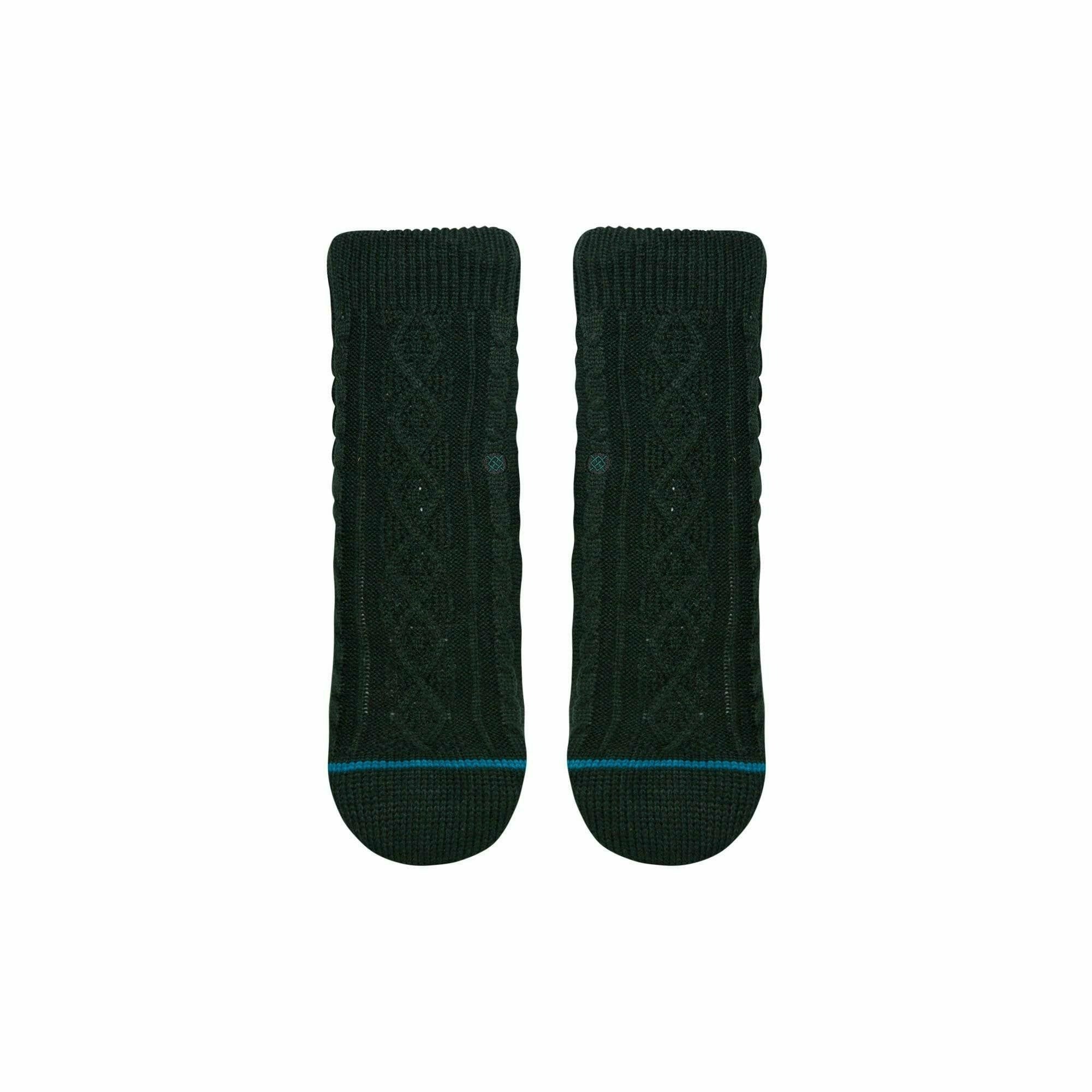 Stance Toasted Slipper Crew Socks  -  Small / Green