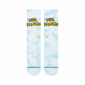 Stance Simpsons Intro Crew Socks  -  Large / White