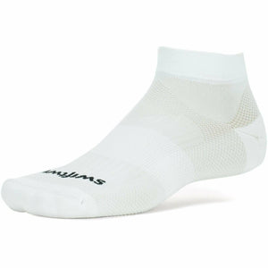 Swiftwick Aspire One Ankle Socks  -  Medium / Military White