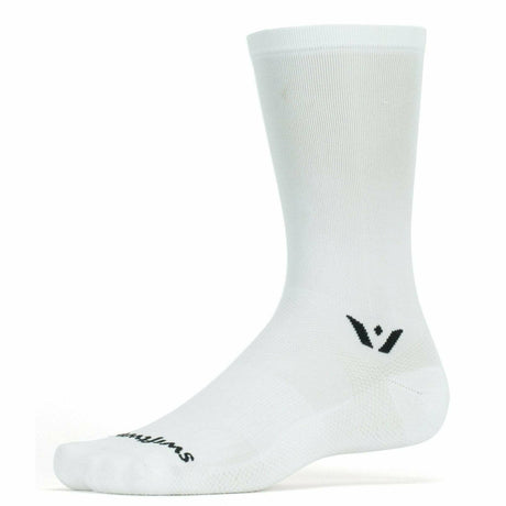 Swiftwick Aspire Seven Crew Socks  -  Small / White