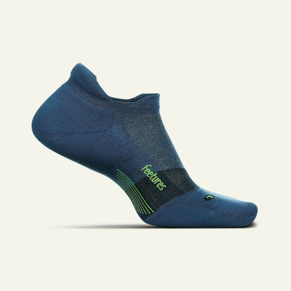 Feetures Merino 10 Ultra Light No Show Tab Socks  -  X-Large / Atlantic Blue