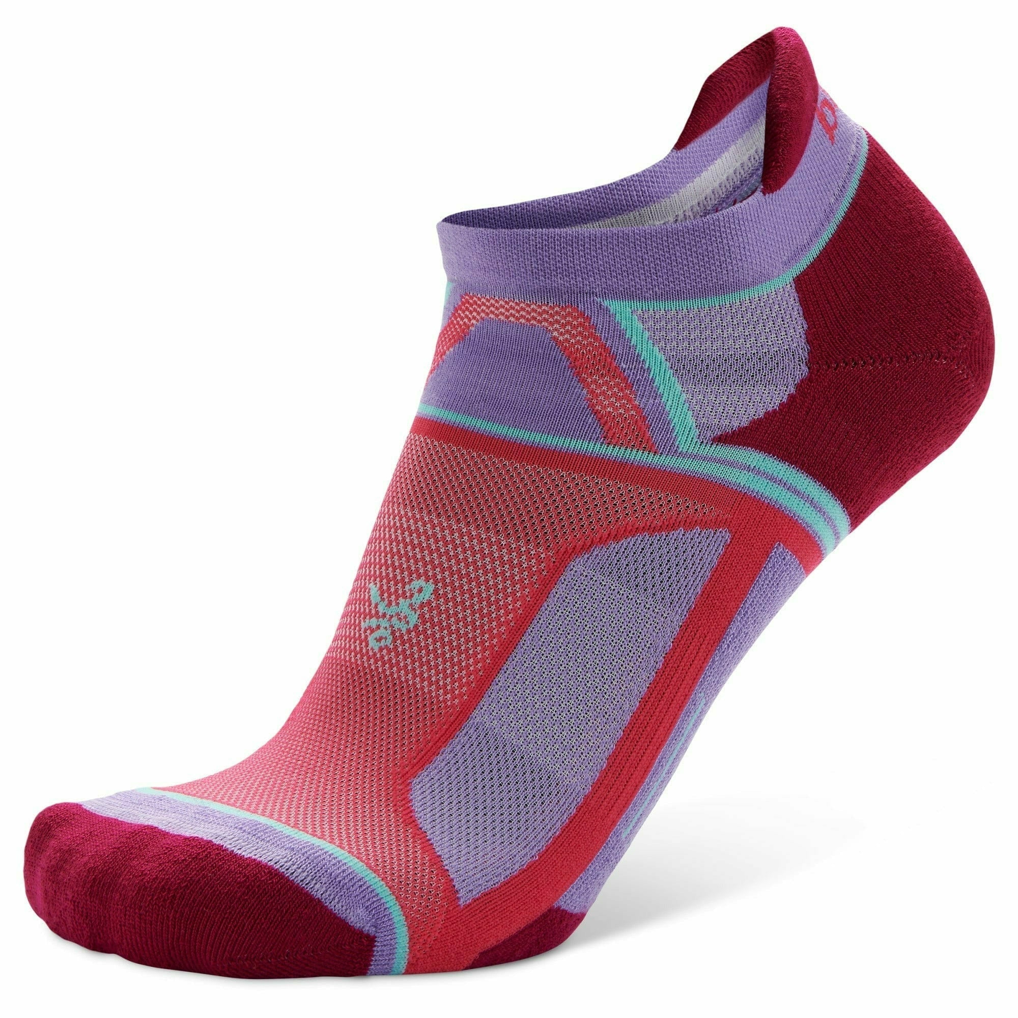 Balega Hidden Contour Recycled No Show Socks  -  Small / Lavender/Pinkberry