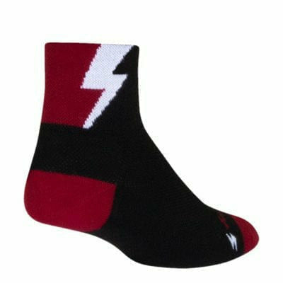 SockGuy Bolt Classic 3 Inch Crew Socks  -  Small/Medium