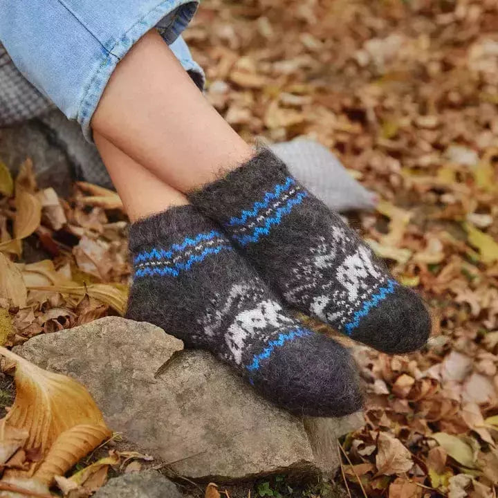 Siberia Spirit Rambling Bear Low Socks  -