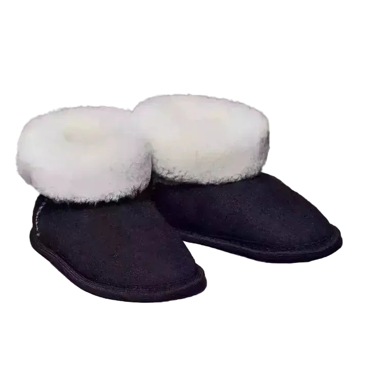 Siberia Spirit Toddler Midnight Black Booties - 3-4T / 9-12 Months / Midnight Black