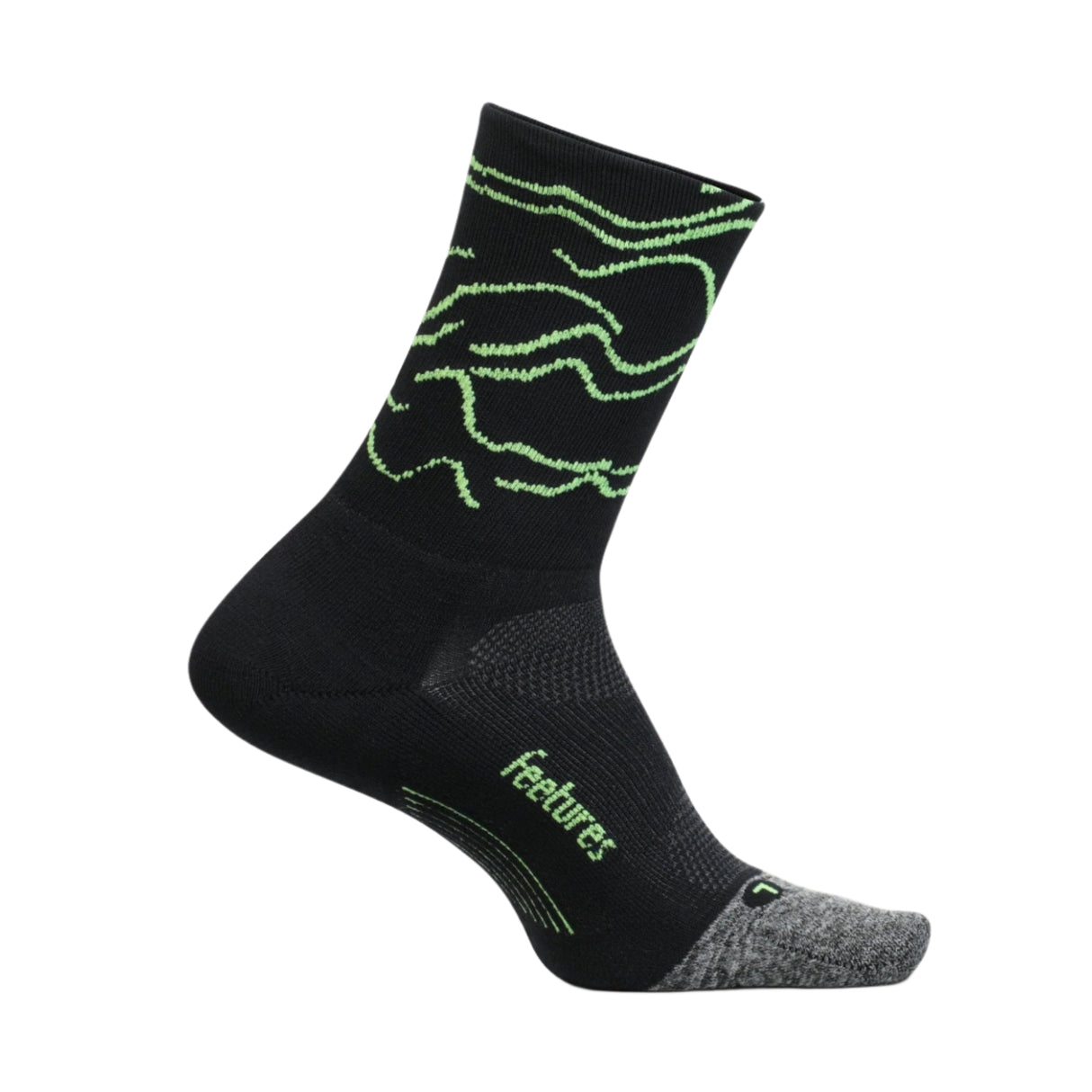 Feetures Elite Ultra Light Mini Crew Socks - X-Large / Rogue Black