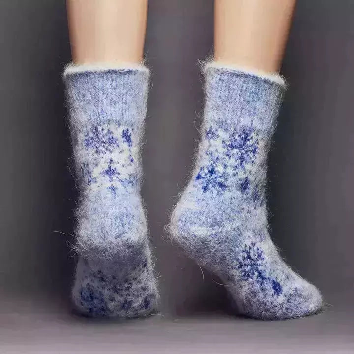 Siberia Spirit Crystal Snow Crew Socks  -