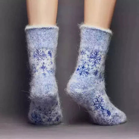 Siberia Spirit Crystal Snow Crew Socks  -