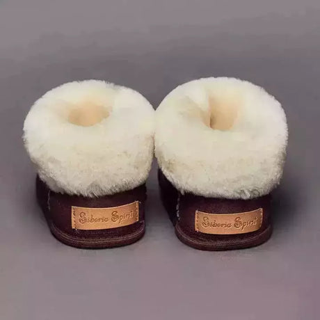 Siberia Spirit Toddlers Chocolate Brown Booties  -