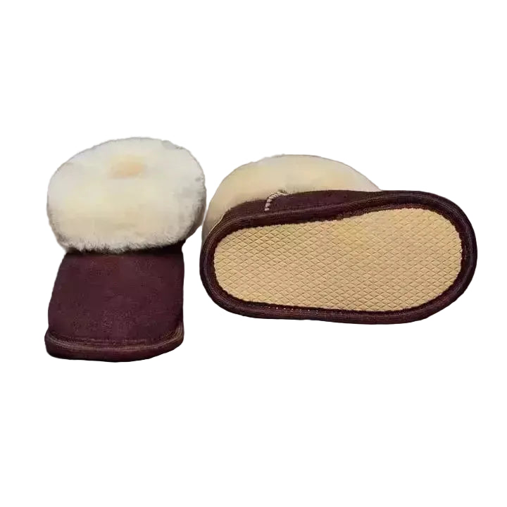 Siberia Spirit Toddlers Chocolate Brown Booties -