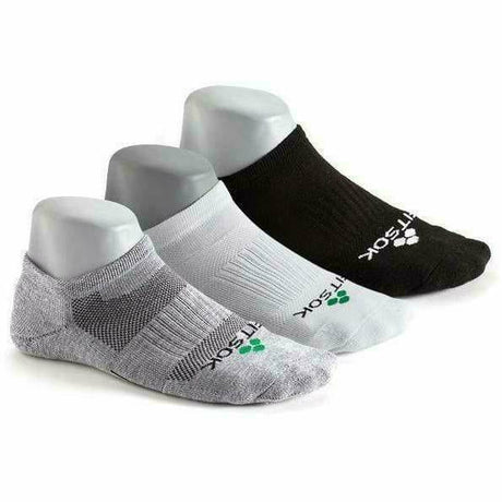 Fitsok CF2 Shadow Yarn No-Show Socks 3-Pack  -  Medium / Tri Color