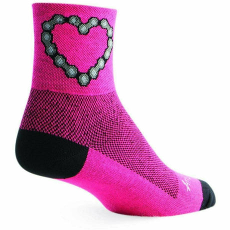 SockGuy Chain Luv Classic 3 Inch Crew Socks  -  Small/Medium