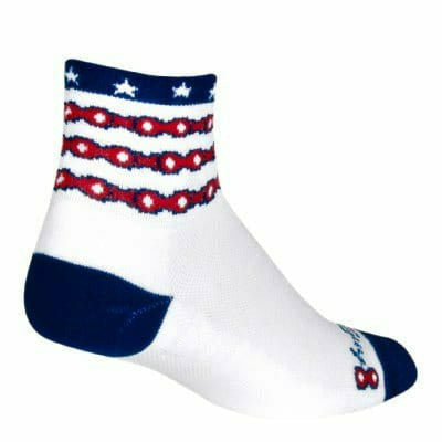 SockGuy The Brave Channel Air 3 Inch Crew Socks  -  Small/Medium
