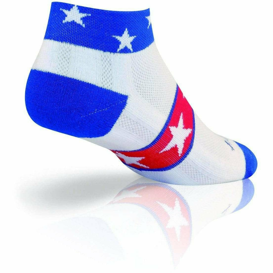 SockGuy USA Channel Air 1 Inch Micro Crew Socks  -  Small/Medium