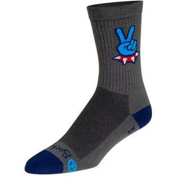 SockGuy Peace Talk Performance Crew Socks  -
