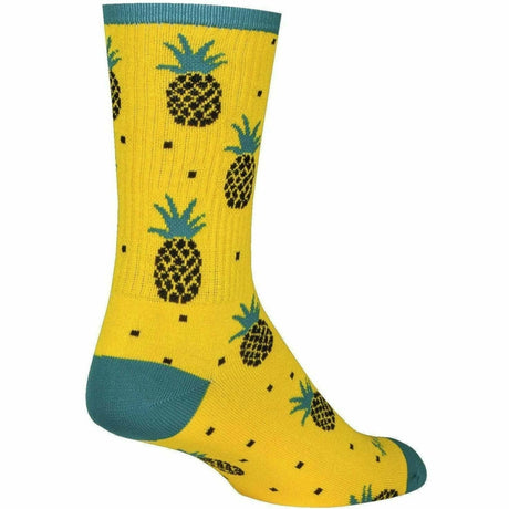 SockGuy Pineapple Performance Crew Socks  -  Small/Medium