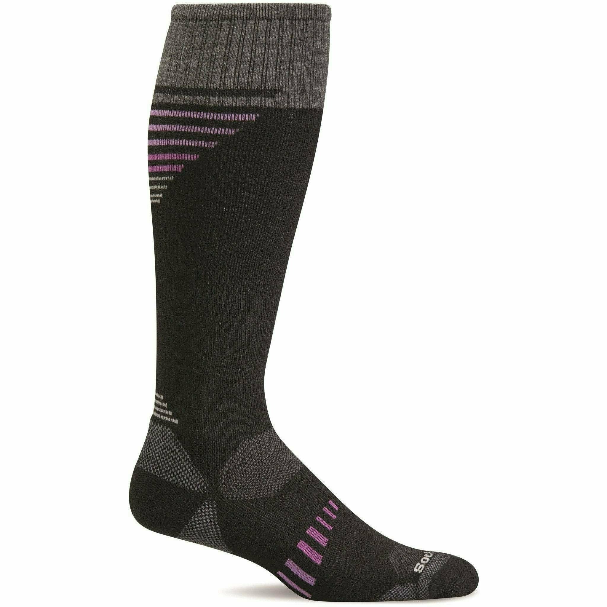 Sockwell Mens Ascend II Moderate Compression Socks  -  Medium/Large / Black