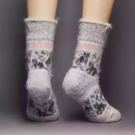 Siberia Spirit Kute Kitties Crew Socks  -