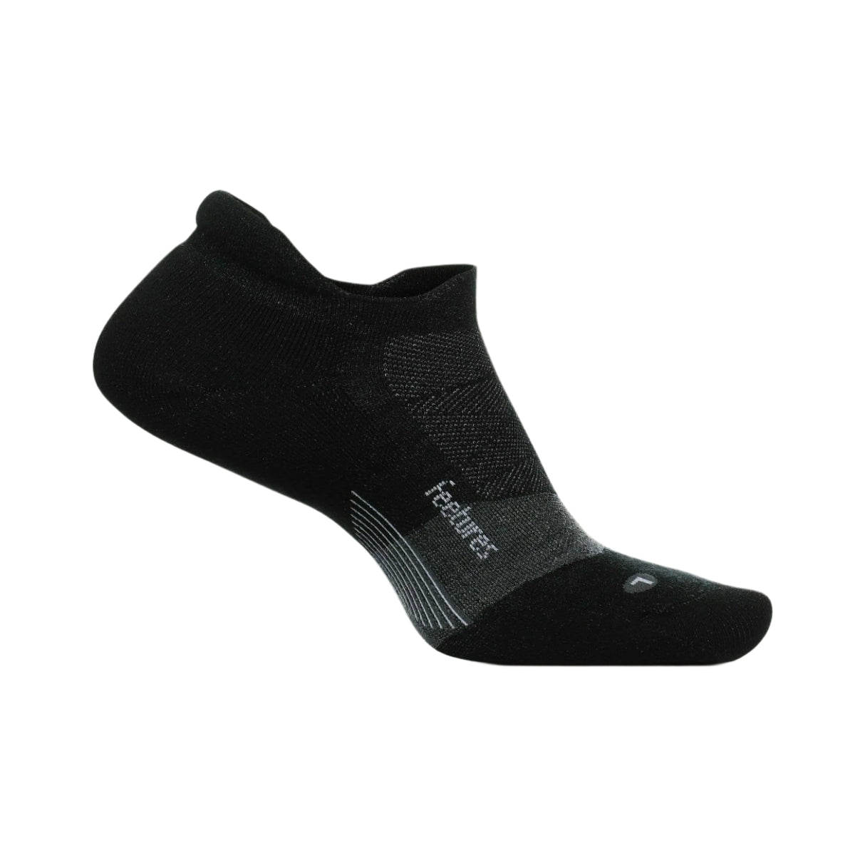 Feetures Merino 10 Ultra Light No Show Tab Socks  -  Small / Charcoal