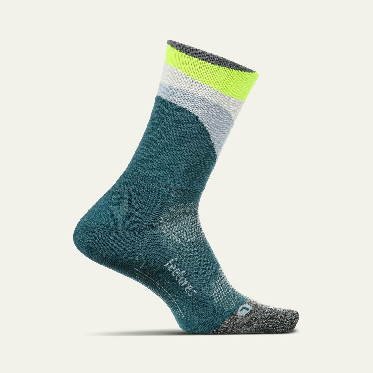 Feetures Elite Ultra Light Mini Crew Socks  -  Medium / Retrograde Teal