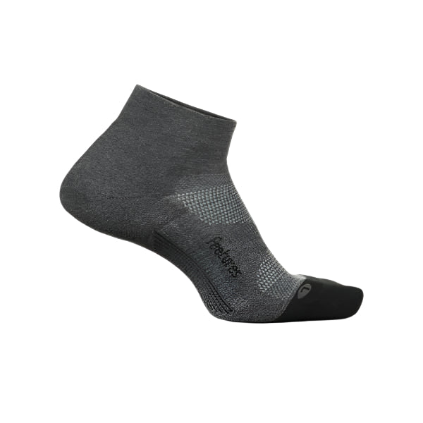 Feetures Elite Max Cushion Low Cut Socks  -  Medium / Gray