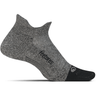 Feetures Elite Ultra Light No Show Tab Socks - Clearance  -  Small / Gray