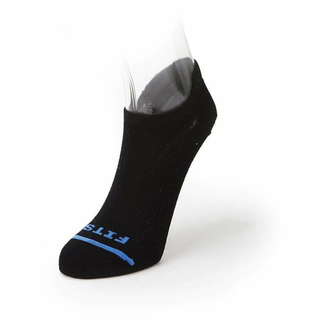 FITS Ultra Light Runner No Show Socks - Small / Black