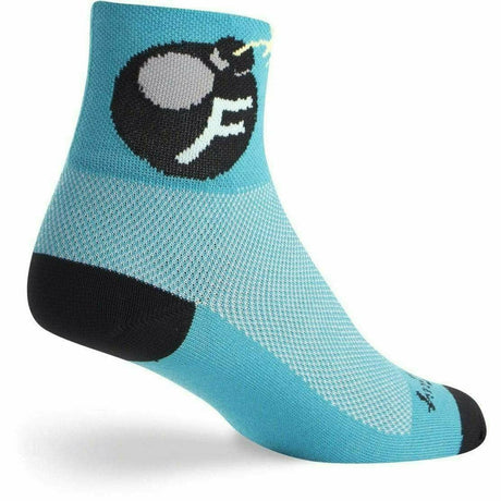 SockGuy F Bomb Classic 3 Inch Crew Socks  -  Small/Medium