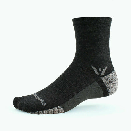 Swiftwick Flite XT Trail Five Crew Socks  -  Small / Coal