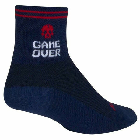 SockGuy Game Over Classic 3 Inch Crew Socks  -  Small/Medium