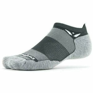 Swiftwick Maxus Zero No Show Tab Socks  -  Small / Gray