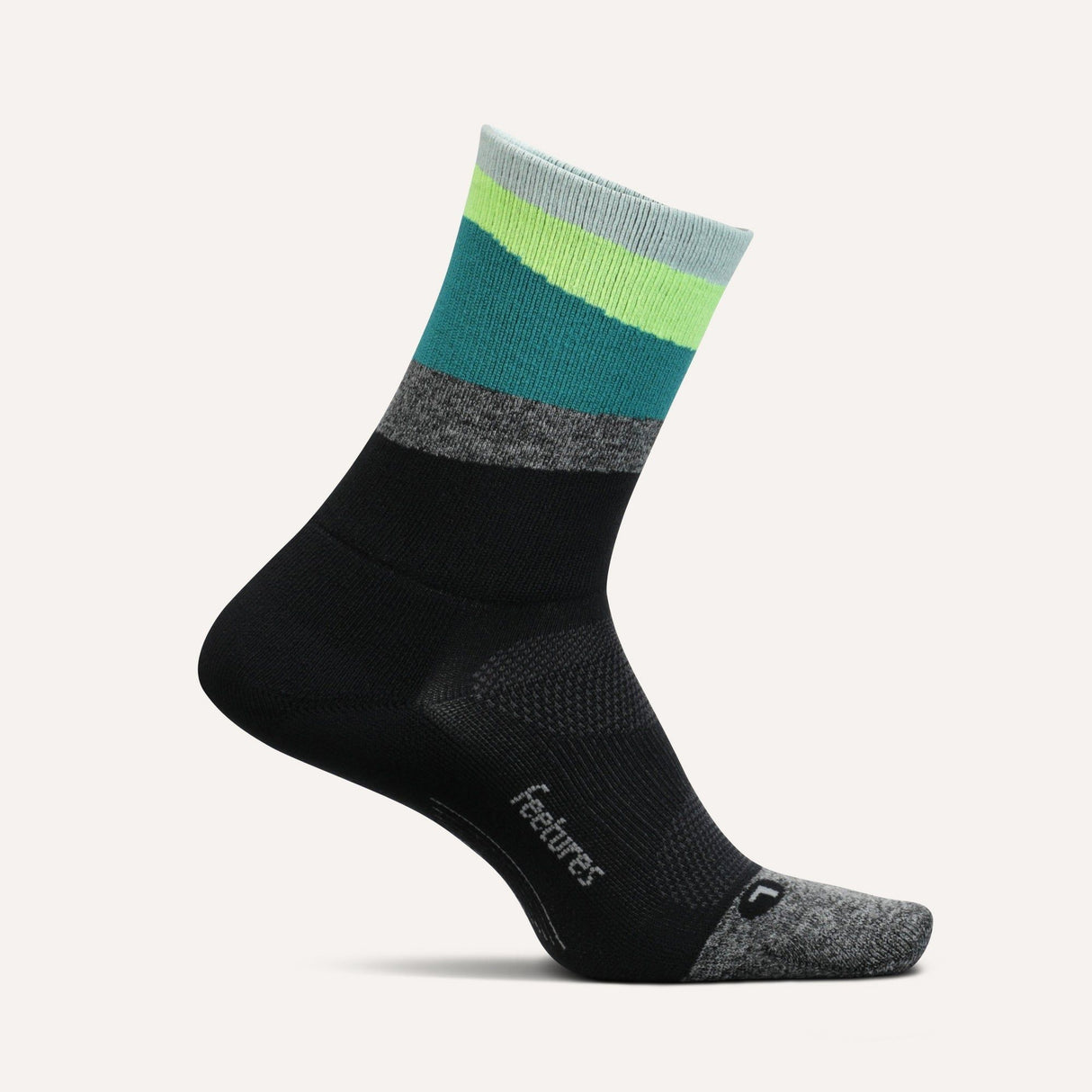 Feetures Elite Light Cushion Mini Crew Socks  -  X-Large / Ascent Green
