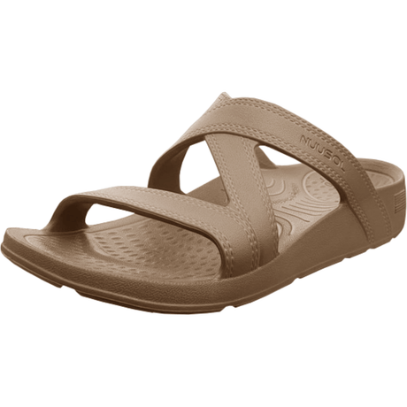 NuuSol Womens Hailey Slide Sandals  -  6 / Smoked Bronze