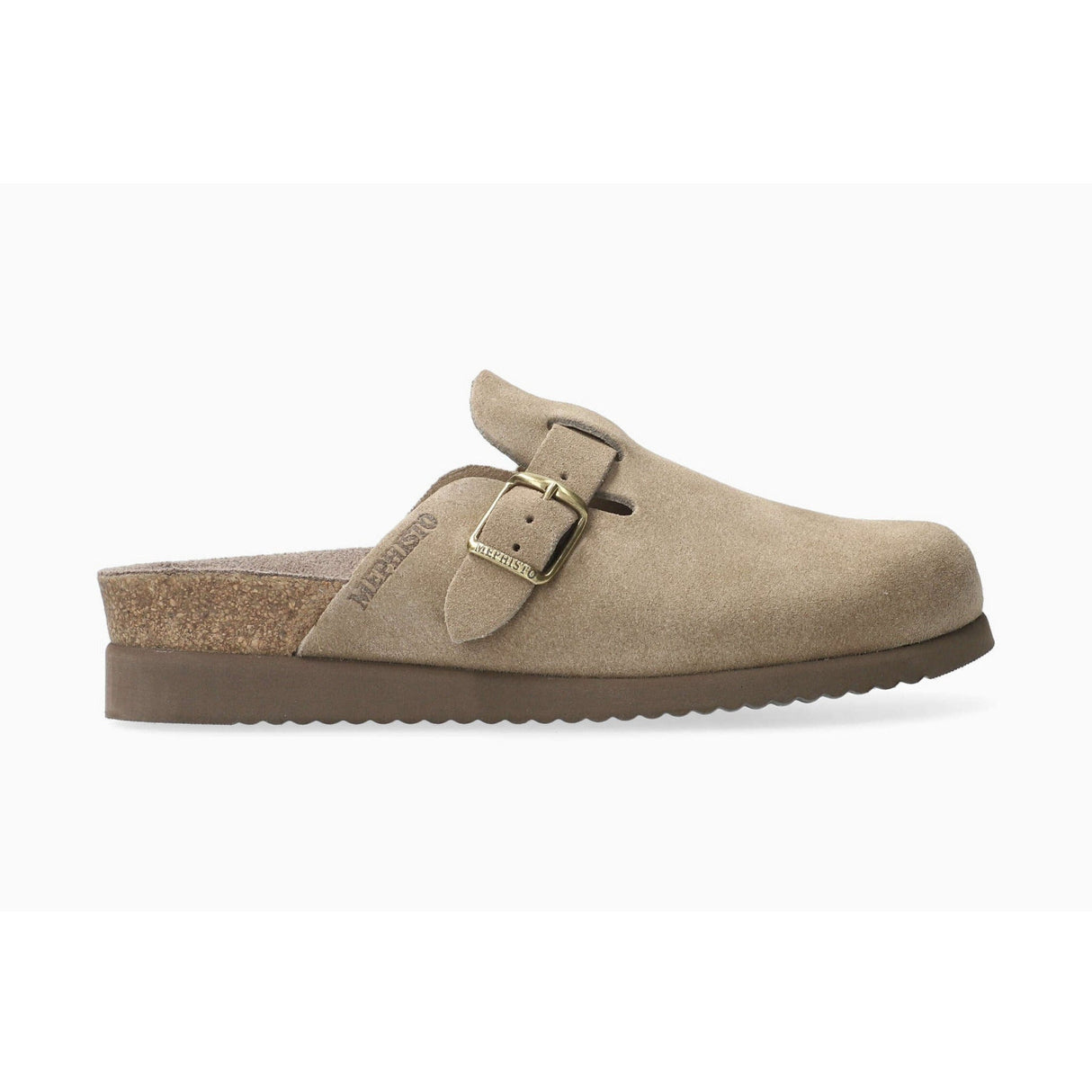 Mephisto Womens Halina Slides  -  5 / Warm Gray