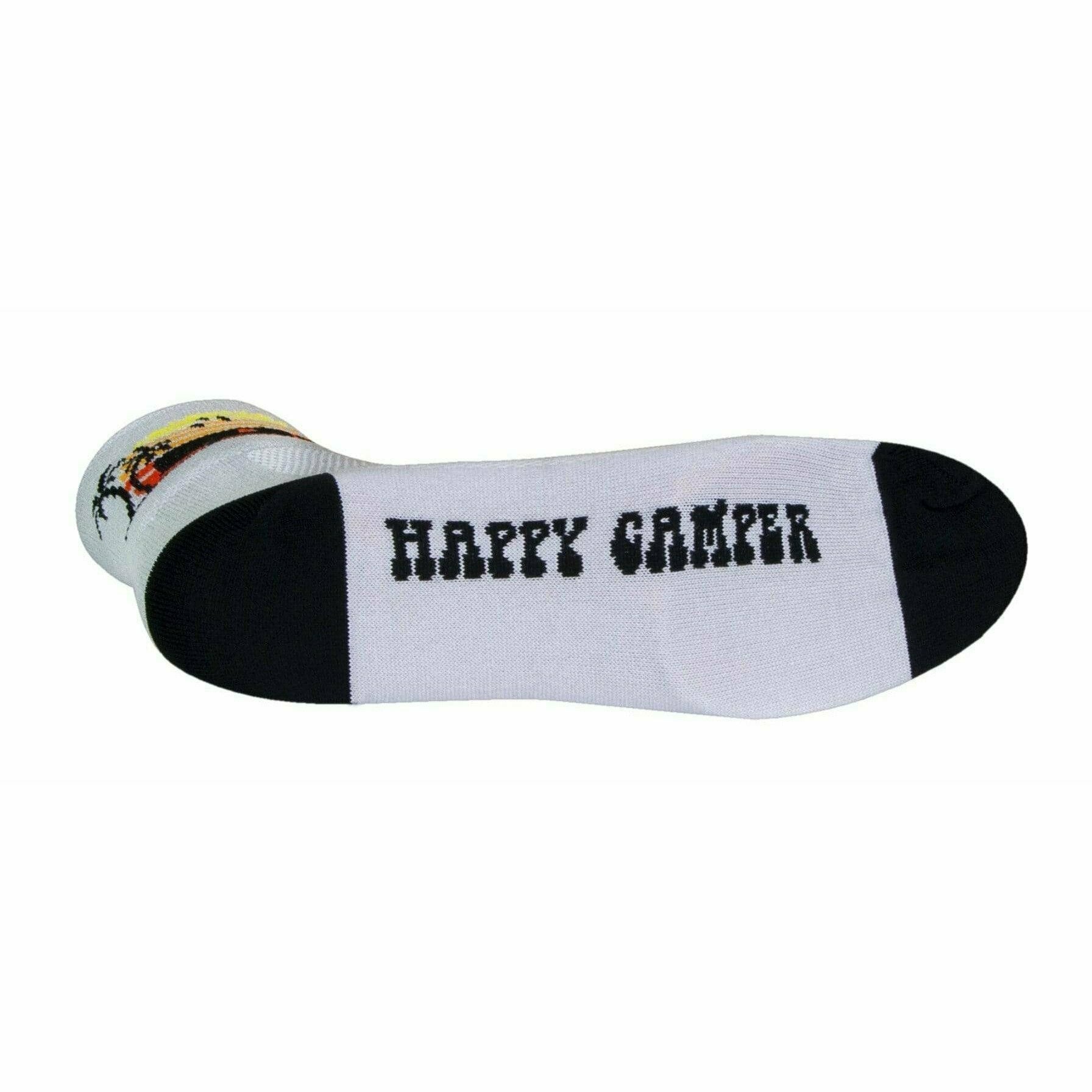 SockGuy Happy Camper Classic 3 Inch Crew Socks  -