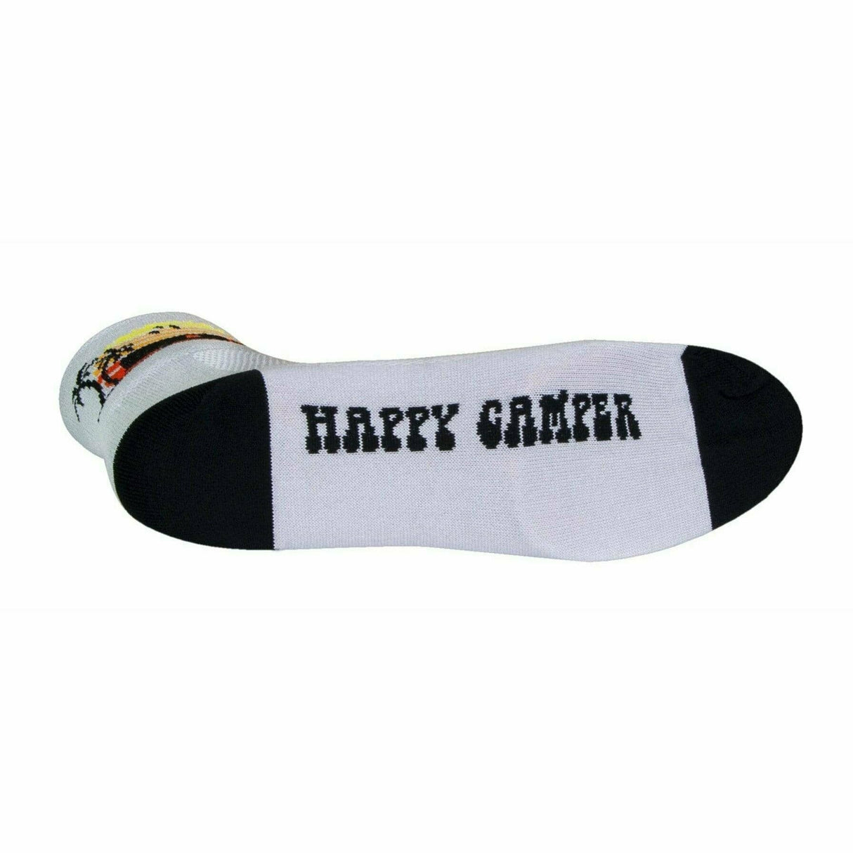 SockGuy Happy Camper Classic 3 Inch Crew Socks  -