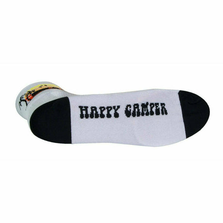 SockGuy Happy Camper Classic 3 Inch Crew Socks  -