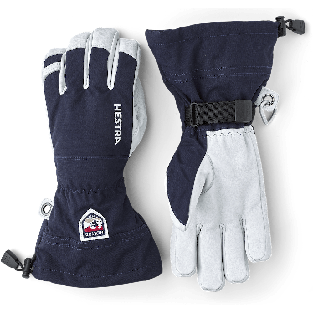 Hestra Army Leather Heli Ski Gloves  -  5 / Navy