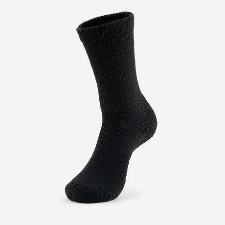 Thorlo Mens Moderate Cushion Health Padds Diabetic Crew Socks  -  Medium / Black / Single Pair