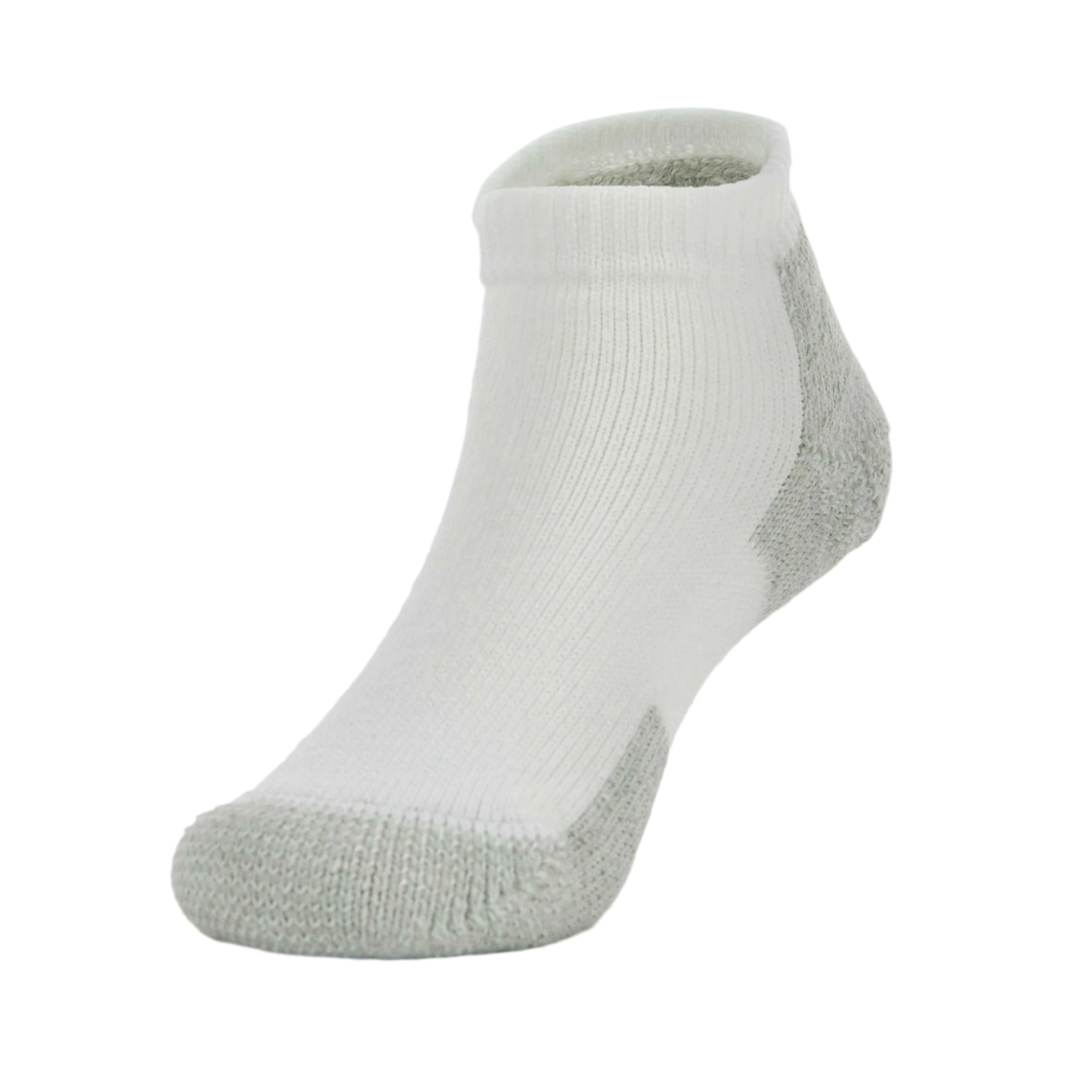 Thorlo Running Maximum Cushion Low-Cut Socks  -  Small / White/Platinum