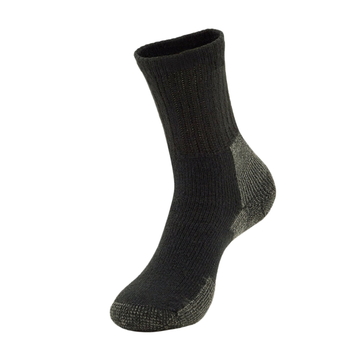 Thorlo Mens Maximum Cushion Hiking Crew Socks  -  Medium / Black