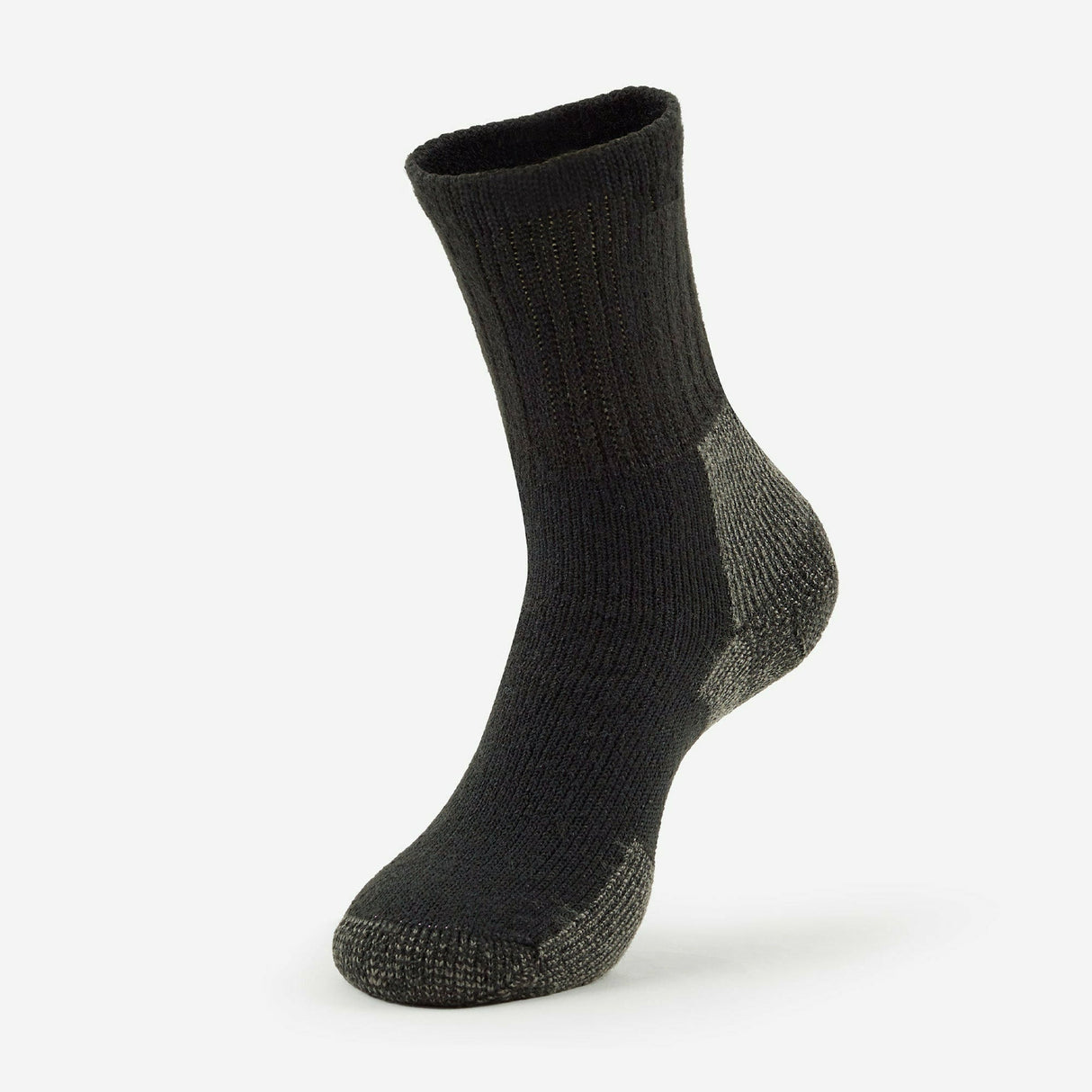 Thorlo Womens Maximum Cushion Hiking Crew Socks  -  Small / Black / Single Pair